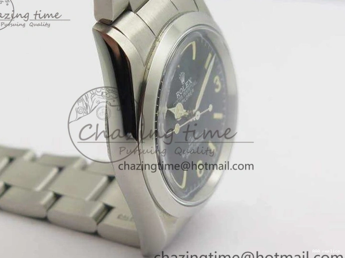 Aaa replica Dial Vintage Black Markers SS 3545 Cartier On Practical Ref.1016 A23J Cream Bracelet Explorer 1103